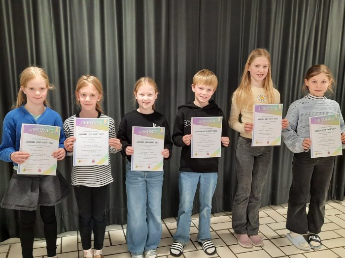 Schulsieger Plattdeutsch Lesewettbewerb